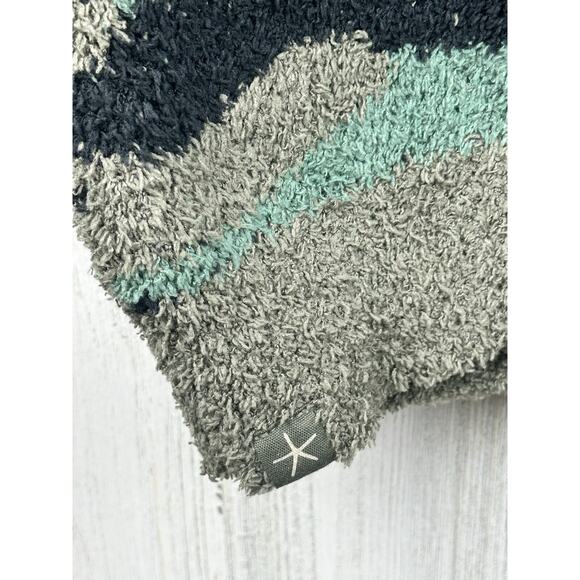 NEW Barefoot Dreams CozyChic Seaside Crew Neck Pullover Camo Sweater Womens L - Picture 6 of 12